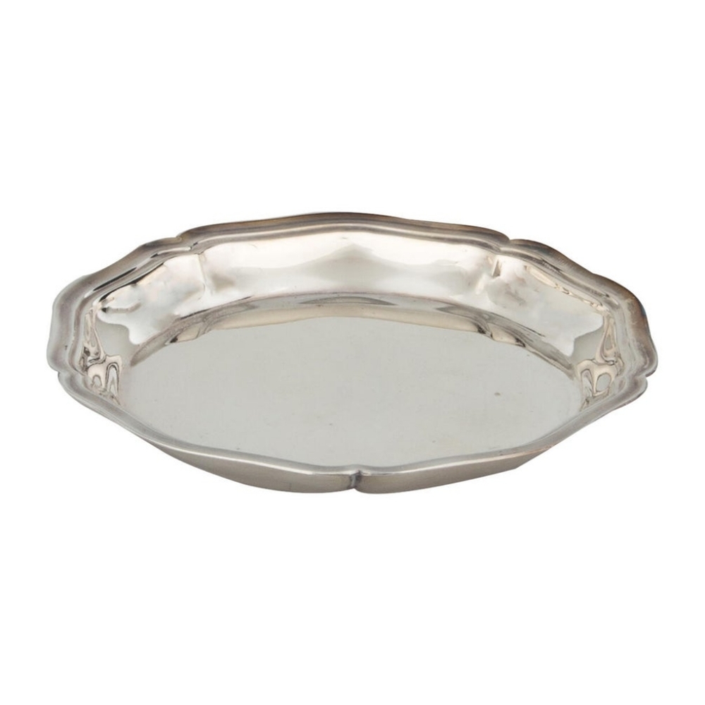 Christofle nut dishes scalloped rims Pair of silverplate candy jewelry Dish